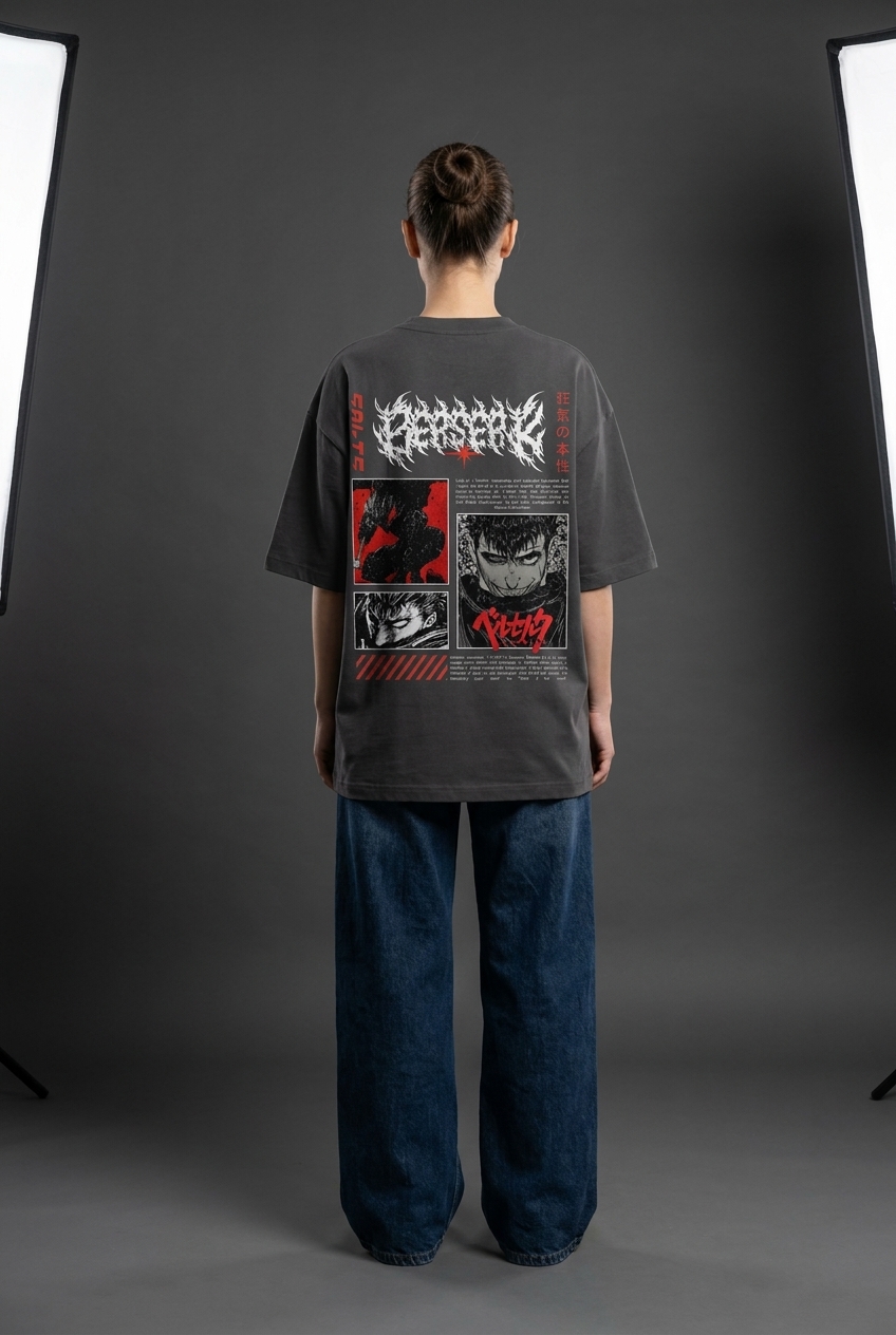 Unisex Berserk Guts Eyes Oversized Standard T-Shirt