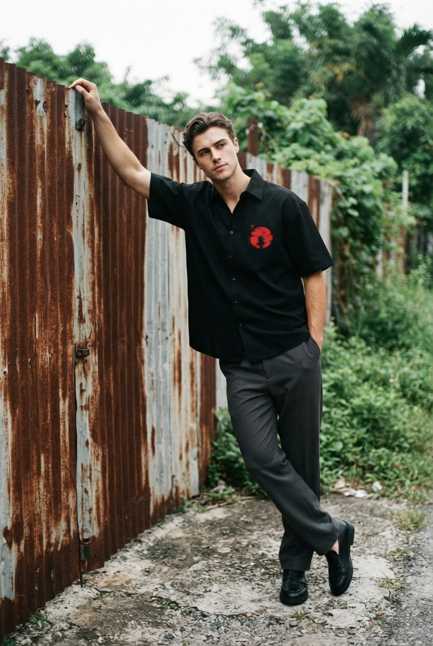 Itachi Akatsuki Graphic Oversized Half Sleeve Shirt