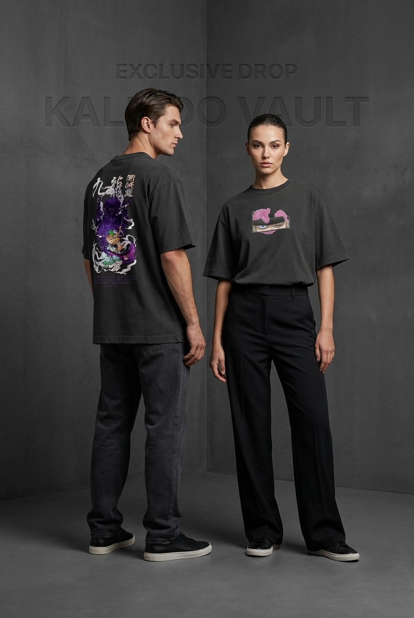 Zoro Ashura Nine Sword Style Unisex Oversized T-Shirt