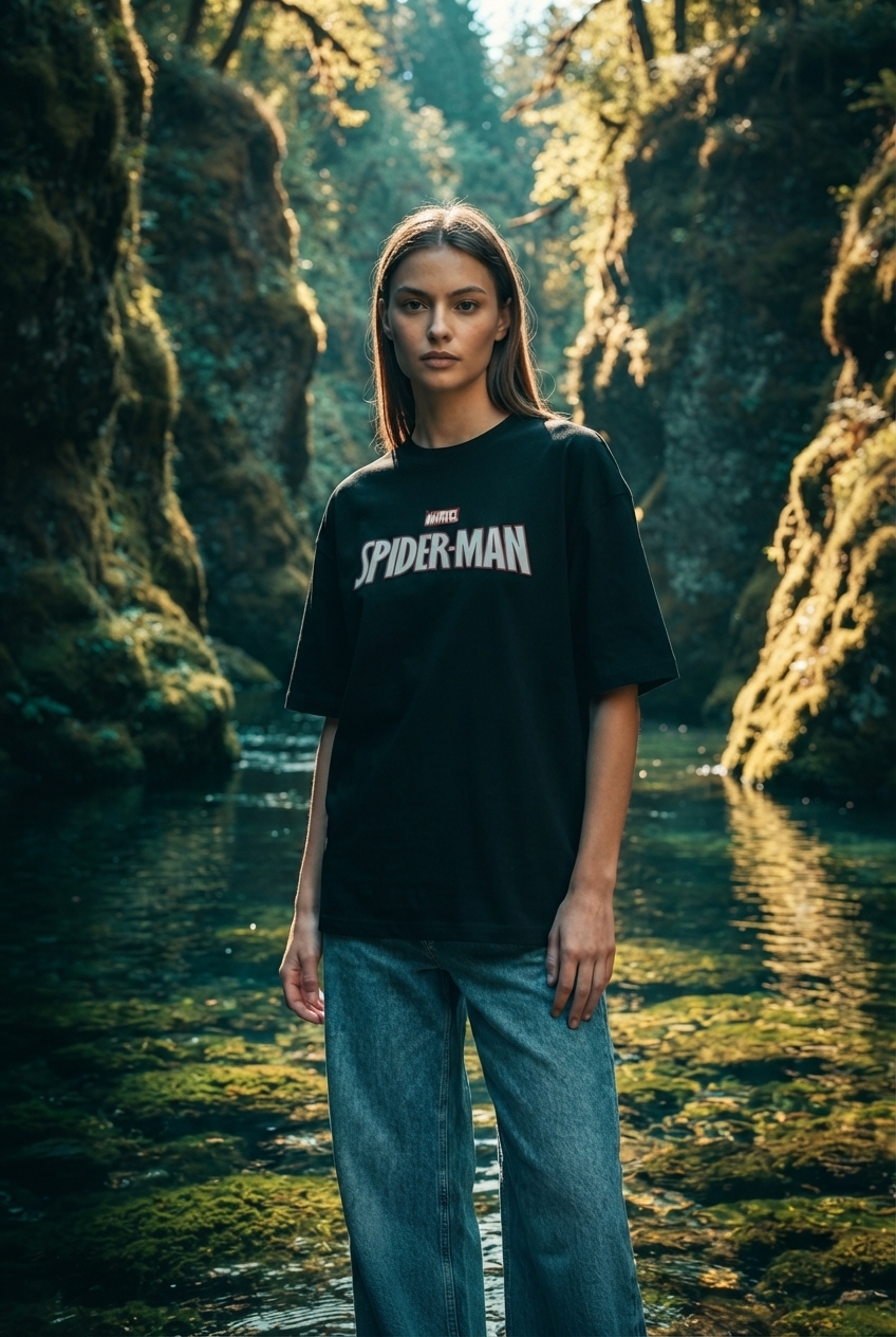 Marvel Spider-Man Oversized Graphic Tee