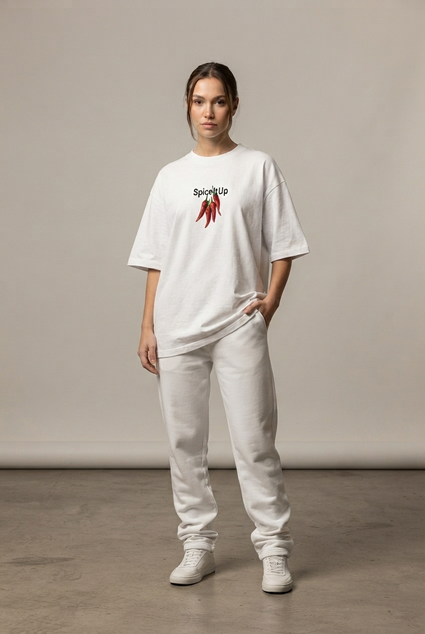 Spice It Up - Womens Oversized Graphic Tee